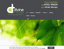 Tablet Screenshot of divine-therapy.co.uk